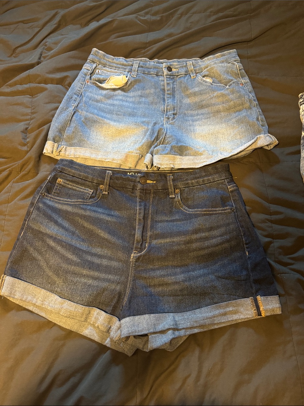 No Boundaries Two-Pack Denim Shorts - Light Blue & Dark Blue